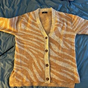 Animal print cardigan by Mango, very good condition
